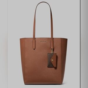 Vincent Large Logo Tote Bag With Card Case Luggage